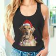 クリスマス ゴールデンレトリバー クリスマス ドッグツリー サンタハット リトリーバー 長袖tシャツ タンクトップ