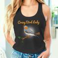 クレイジーバードレディキンカチョウ鳥類学 タンクトップ