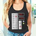 クールなエレベーターボタンアートメンズレディースリフトハロウィンコスチューム タンクトップ