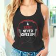 ゲーム用引用句「A Kent Never Gives Up」ヘッドセット パーソナライズ タンクトップ