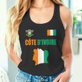コートジボワール国旗 コートジボワール地図 タンクトップ