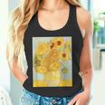 ゴッホのひまわりアートアーティスト向け タンクトップ