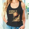 シーシュポス・イズ・ハッピー面白いギリシャ神話ミーム哲学 タンクトップ
