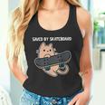 スケートボード猫sk8スケートボードで保存 タンクトップ