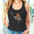 テニス ヨーロッパコマドリ 鳥 動物 図 バードウォッチング 贈り物 鳥類学者 生物学者 自然科学 タンクトップ