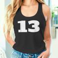 ナンバー13 Thirn スポーツチーム フロントプリント お揃い 誕生日 タンクトップ