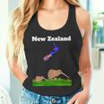 ニュージーランドのお土産キウイバードウォッチングニュージーランド地図 長袖tシャツ タンクトップ