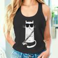 バスクラリネットを弾くサングラスをかけた面白い猫 タンクトップ