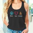 ピース・ラブ・バドミントン アイ・ラブ・バドミントン 長袖tシャツ タンクトップ