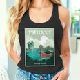 プーケット ロングテール ボート サムイ島 タイ 微笑みの国 バンコク お土産 旅行の贈り物 休暇 ビーチ パッタイ 長袖tシャツ タンクトップ