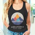 ミニマルなアンナプルナベースキャンプ 山モチーフ ハイキング タンクトップ