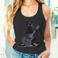 ミュージシャン黒猫ギタリストボンベイキャッツウィズギター タンクトップ