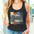 モジュラー シンセサイザー キーボード テクノ ビンテージ アナログ 猫 長袖tシャツ タンクトップ