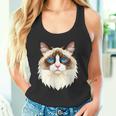 ラグドール猫ラグドール猫猫ママ甘いラグドール猫 タンクトップ