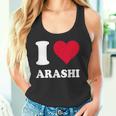 レッドハート I Love Arashi タンクトップ