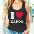 レッドハート I Love Kanoa タンクトップ