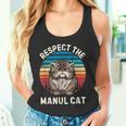 レトロ リスペクト マヌル 猫 ヴィンテージ グランジ マヌル 猫好き タンクトップ