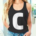 文字c 大文字 アルファベット モノグラム イニシャル タンクトップ