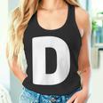 文字d 大文字 アルファベット モノグラム イニシャル タンクトップ