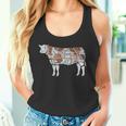 牛肉の部位 面白いtシャツ 焼肉 Bbq 牛 グルメ メンズ おもしろ 面白い 服 オリジナル グッズ ネタ イラスト タンクトップ