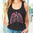 肺の解剖学的2d 医師と呼吸ファン向け タンクトップ