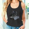 面白いtシャツ 鳥 カラス シンセサイザー メンズ グッズ おもしろ 面白い 服 ネタ バードウォッチング タンクトップ