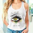 Junenth まつげ アフリカの目 美しい タンクトップ
