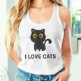 I Love Cats シャツ キュート 黒猫好き キッズ 子猫 タンクトップ