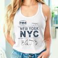 Nyc New York ヴィンテージ 航空会社タグ エアライナー フライングトラベル 長袖tシャツ タンクトップ
