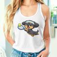 かわいい犬のテニス漫画アート タンクトップ