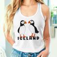 アイスランドのキュートなパフィン2個 タンクトップ