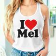 アイ・ラブ・ハート・メル・メルビン・メラニー・メリンダ・メリッサ・メロディ タンクトップ