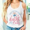 バレエダンサー ダンスガール バレリーナ 猫 気が散りやすい タンクトップ