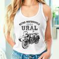 レトロモーターサイクルウラルtシャツ-ヴィンテージサイドカーモーターバイク タンクトップ