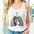 人間の心臓の肺 ビンテージ医療解剖学 解剖学的肺 タンクトップ