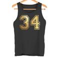 34 ナンバー34 チーム スポーツ グラフィック 代表チームのマッチング 長袖tシャツ タンクトップ