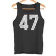 47 ジャージユニフォーム バーシティ スポーツ番号 47歳の誕生日 タンクトップ