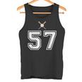 57 番 野球スタイル ヴィンテージホワイト タンクトップ