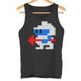 8ビット80年代レトロクラシックビデオゲームキャラクターダグヒーロー タンクトップ