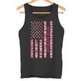 Air Force Military Branch Aviation Pink Camo USA Flag Tank Top