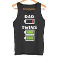 Dad Twins Battery Energy Fathers Day Daddy Papa Men Canotta