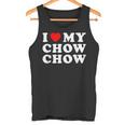 Dog I Love My Chow Chow Chow タンクトップ
