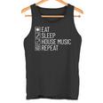 Eatleep House Music リピート Edm Lover Djハウスミュージック タンクトップ