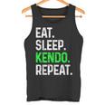 Eatleep Kendo Repeat 面白い格闘技コンバット タンクトップ