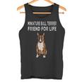 Friend For Life Of Bull Terrier ミニチュアドッグ タンクトップ