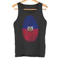 Haiti Flag Fingerprint Haitian For Haitians タンクトップ