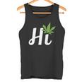 Hi Hello マリファナの葉 ハッピーファニー大麻 ウィード パイナップル タンクトップ