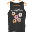 I'm Many Donuts 面白いドーナツフィットネス格言 タンクトップ