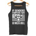 If Genders Confuse You Go Milk A Bull Usa 国旗 アメリカ 長袖tシャツ タンクトップ