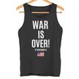 If You Want It War Is Over 反戦アメリカ国旗抗議 タンクトップ